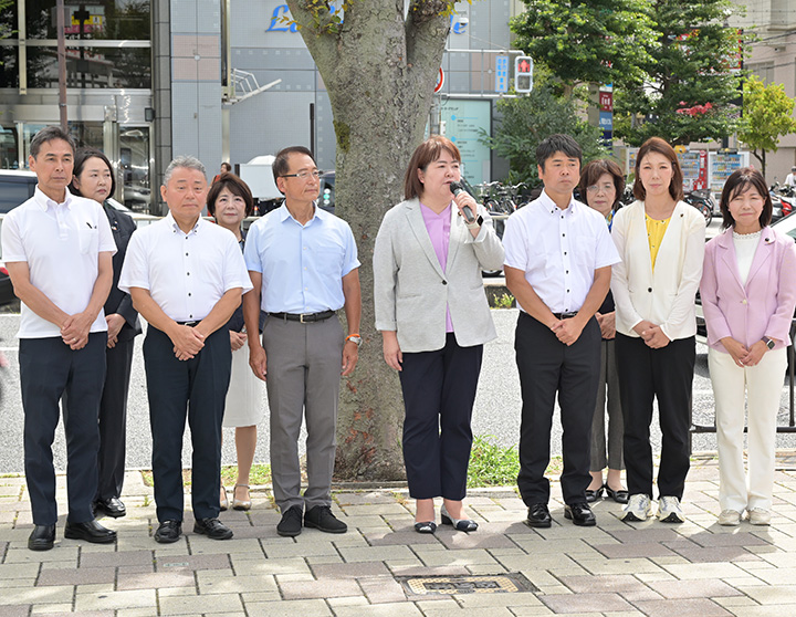 公明、各地で終戦街頭演説 サムネイル